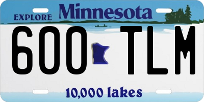 MN license plate 600TLM