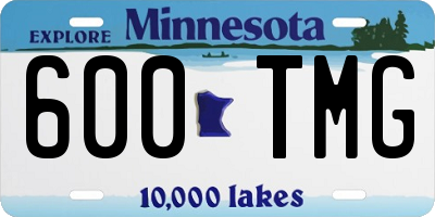 MN license plate 600TMG