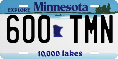 MN license plate 600TMN