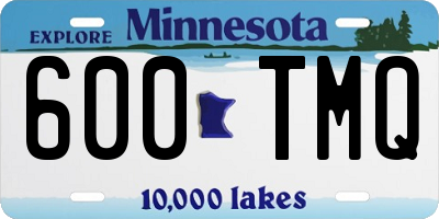 MN license plate 600TMQ