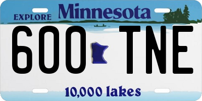 MN license plate 600TNE