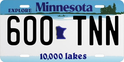 MN license plate 600TNN