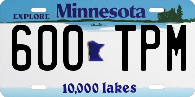 MN license plate 600TPM