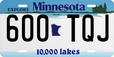 MN license plate 600TQJ