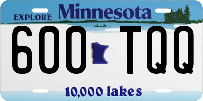 MN license plate 600TQQ
