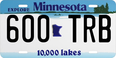 MN license plate 600TRB