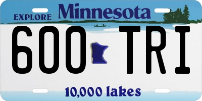 MN license plate 600TRI