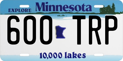 MN license plate 600TRP