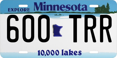 MN license plate 600TRR