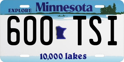 MN license plate 600TSI