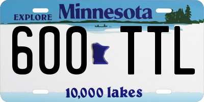 MN license plate 600TTL