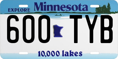 MN license plate 600TYB
