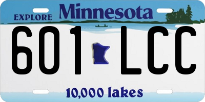 MN license plate 601LCC