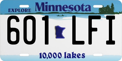 MN license plate 601LFI