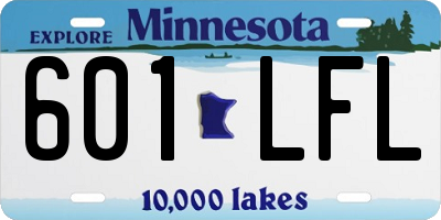 MN license plate 601LFL