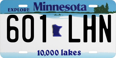 MN license plate 601LHN