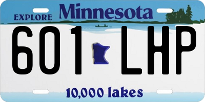 MN license plate 601LHP