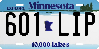 MN license plate 601LIP