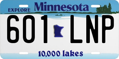 MN license plate 601LNP