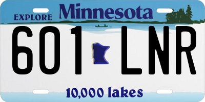 MN license plate 601LNR
