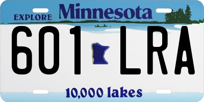 MN license plate 601LRA