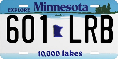 MN license plate 601LRB
