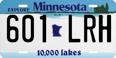 MN license plate 601LRH