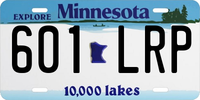 MN license plate 601LRP