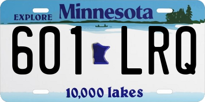 MN license plate 601LRQ