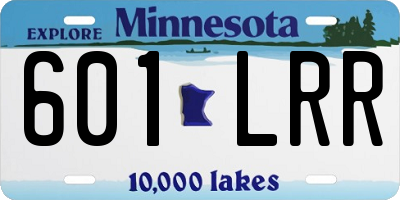 MN license plate 601LRR