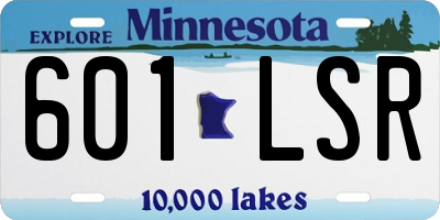 MN license plate 601LSR