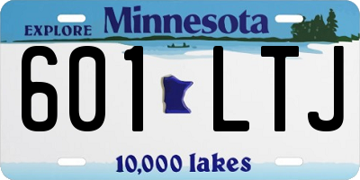 MN license plate 601LTJ