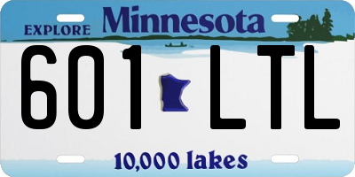 MN license plate 601LTL