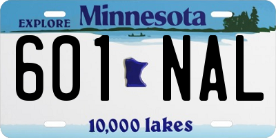MN license plate 601NAL