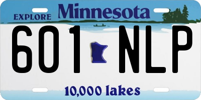 MN license plate 601NLP