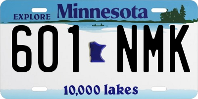 MN license plate 601NMK