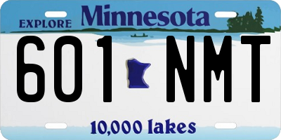 MN license plate 601NMT
