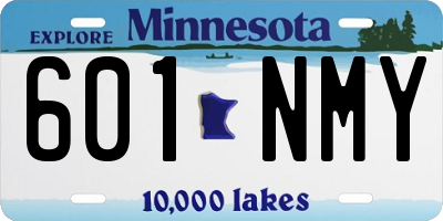 MN license plate 601NMY