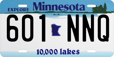 MN license plate 601NNQ
