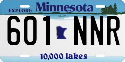 MN license plate 601NNR