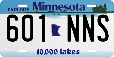 MN license plate 601NNS