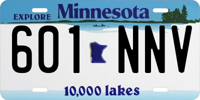 MN license plate 601NNV