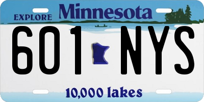 MN license plate 601NYS