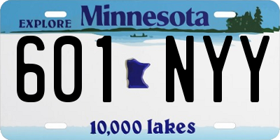 MN license plate 601NYY