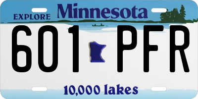 MN license plate 601PFR