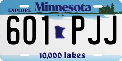MN license plate 601PJJ