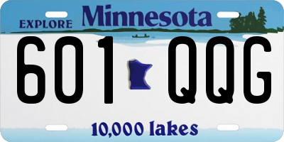 MN license plate 601QQG