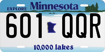 MN license plate 601QQR