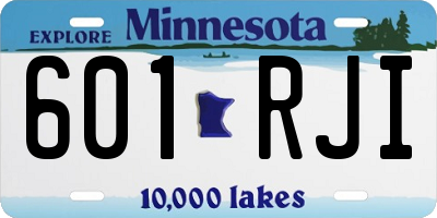 MN license plate 601RJI