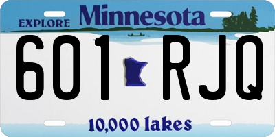 MN license plate 601RJQ